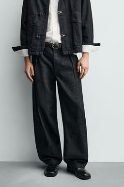 BARREL FIT DENIM CHINO TROUSERS - Zara фото 21