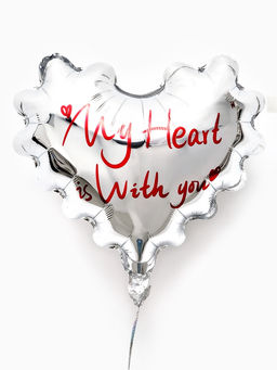 Воздушные шары фольгированные 18 Моё сердце, набор 5 шт.