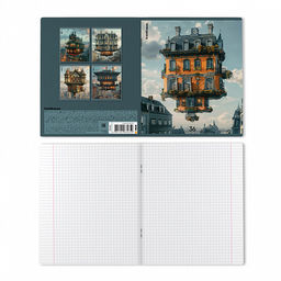 Цена за 5 шт. Тетрадь общая ученическая ErichKrause Flying House, 36 листов, клетка_MIX-PACK