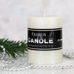 Свеча столбик 6х7,5 см / ZD-081 /уп 140/ - Галеонтрейд фото 2