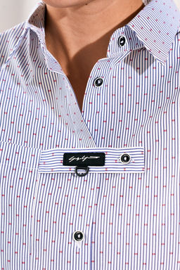 Рубашка LISSANA 5037 белый красный