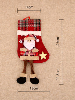 Новогодние носки для подарка Дед мороз и Снеговик 2 шт