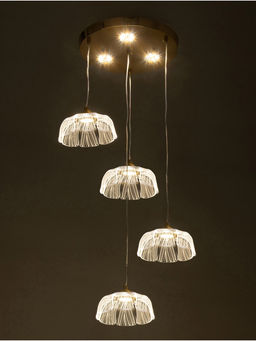 Люстра потолочный BayerLux Tanja, 28 Вт, LEd, 4000-6000К, золото, 63×41×42 см