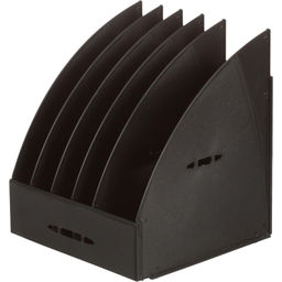 Лоток вертикальный для бумаг Attache сборный черный 5 отд.,240мм