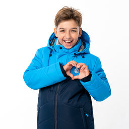 RODOS Утеплённый костюм для мальчика зима М-228д Синий/Васильковый  фото 139