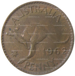 Монета 1 пенни 1962 года Австралия
