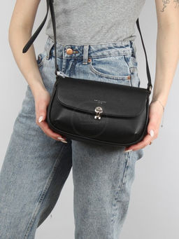 Сумка женская искусственная кожа DJ-CM 6925-BLACK, 1отд, плечевой ремень, черный SALE 259789 - Adelia фото 10