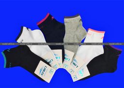 Цена за 12 пар. LIMAX носки женские спорт укороченные хлопок 36-40  фото 2