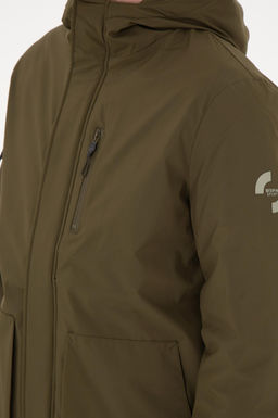 Мужское пальто цвета хаки Неожиданная скидка в корзине - U.s. polo assn фото 7