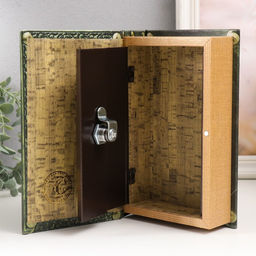 Шкатулка книга-сейф «Магия», дерево, искусственная кожа, 21×13×5 см