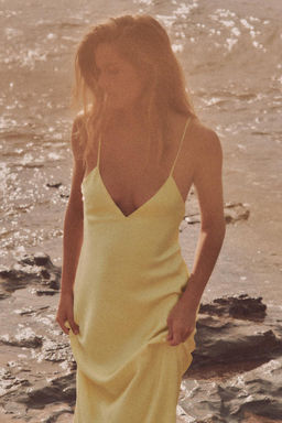 SATIN MIDI DRESS - Zara фото 2