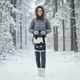 Сумка BAG-F-001-Cream/Black