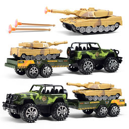 Машина "Военный прицеп" в коробке