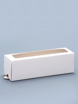 Цена за 5 шт. Коробка кондитерская для макарун, с ложементом, белая 18×5.5×5.5 см