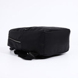 Рюкзак женский из искусственной кожи на молнии, 2 кармана, цвет чёрный - Simaland фото 3