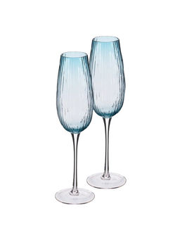 52624 GIPFEL Набор бокалов VISCONTI 310 мл (2шт.). Материал: стекло. Цвет: сине-зеленый.