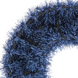 Венок декоративный TINSEL "Яркие переливы" 38 см, Сапфир