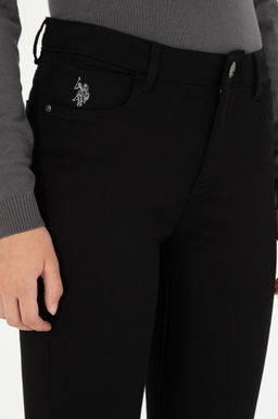 Женские черные брюки из плотной ткани - U.s. polo assn фото 5