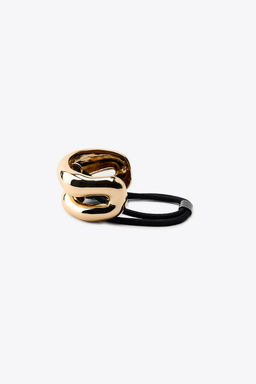 DOUBLE METAL SCRUNCHIE - Zara фото 4