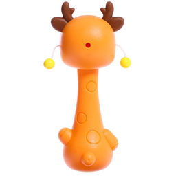 Погремушка с прорезывателем Оленёнок, цвет оранжевый - Крошка я фото 3