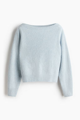 Jersey oversize con escote barco