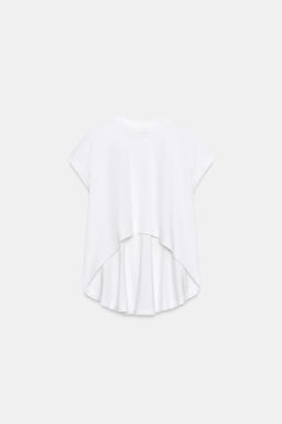 CAMISETA ASIM?TRICA ALGOD?N / Blanco - Zara фото 5