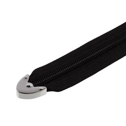 Фурнитура металл Gamma LTZ-02 Наконечник для молний 22х20х5 мм 5 x 1 шт в пакете с картонным еврослотом №01 под никель