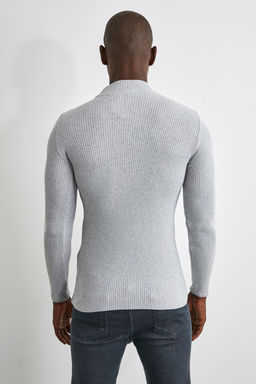 TRENDYOL MAN Ekru Slim Fit Pamuklu Yar?m Bal?kc? Yaka Fitilli Orgu Kazak TMNAW21KZ0568 - Trendyolmilla фото 69