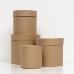 Набор коробок 4в1 Крафт однотонный, 20 х 20 см - 15х 15 см