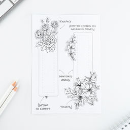 Подарочный набор для создания закладок 8 марта. Цветы