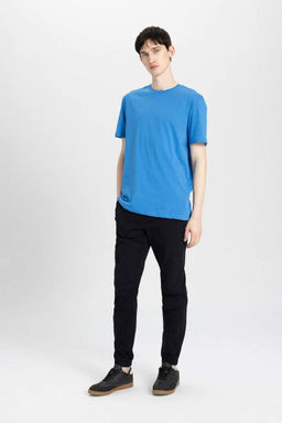 Брюки-джоггеры стандартного размера из габардина - Defacto фото 2