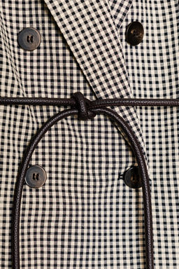 BLAZER CUADRO VICHY CINTUR?N / Crudo / Negro - Zara фото 8