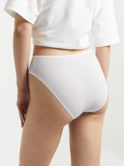 Цена за 2 штуки! Трусы женские классические молочные с серым орнаментом серый орнамент на молочном 412494