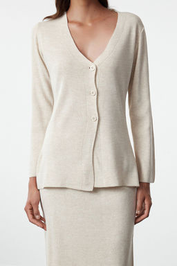 Bej Kahverengi Triko Alt-Ust Tak?m TWOAW25AU00011 - Trendyolmilla фото 3