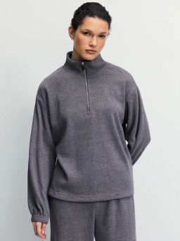 Толстовка на молнии оверсайз / Zarina