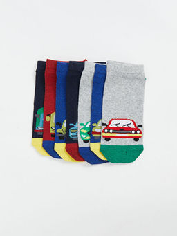 Desenli Erkek ?ocuk Patik ?orap 7li