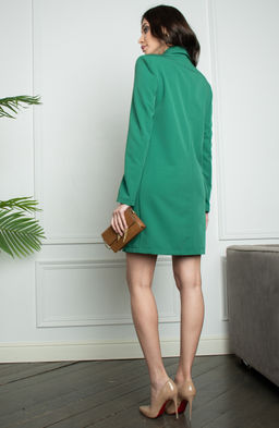 Эффектное платье изумрудный - Donna saggia фото 3