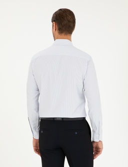 Lacivert Slim Fit Uzun Kollu G_mlek