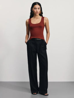 Базовый топ с широкими бретелями / Zarina  фото 2