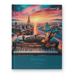 Светоч Дневник для музыкальных школ, глянцевая ламинация, твердый переплет Д251 A5 48 л. 4 шт. сшивка 60 г/кв.м Музыка без границ 01685