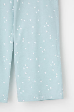 К 1623/голубой,цветочные снежинки пижама дет - Crockid фото 5