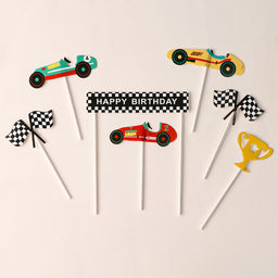 Набор для украшения С днём рождения победитель, набор 7 шт. - Страна карнавалия фото 2