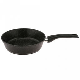 Сковорода с тефлоновым покрытием д24см "СмоРодина", h5,3см, s0,36-0,4см, ручка из термостойкого пластика (Россия) Подходит для всех видов плит, включая индукционную.