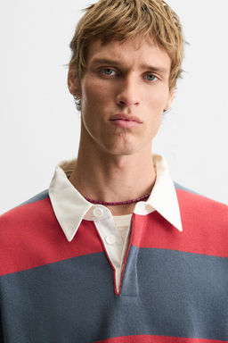 STRIPED KNIT POLO SHIRT - Zara фото 7