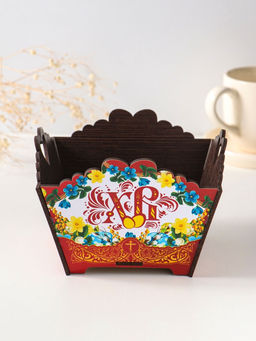 Конфетница квадратная или подставка под кулич «ХВ»,10×13×13.5 см