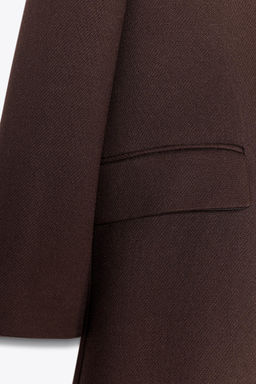 SHOULDER PAD COAT WITHOUT LAPELS - Zara фото 7