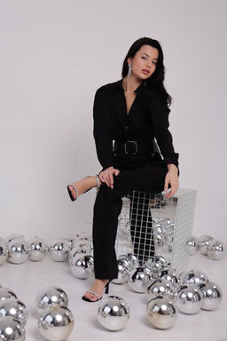 11253 Брюки чёрные (остаток: 42, 44, 46) - Martichelli фото 19