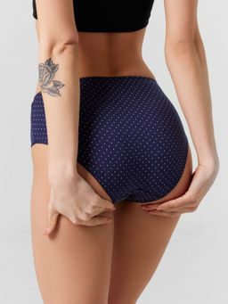 Цена за 2 штуки! Трусы макси женские синие в наборе, 3 шт - Mark formelle фото 5