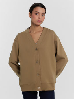 Кардиган женский бежевый охра 172114 - Mark formelle фото 3