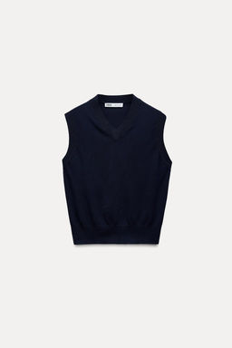 PLAIN KNIT VEST - Zara фото 7